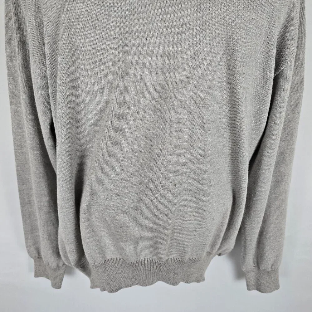 Bullock & Jones Sweater Men's XL Wool Blend Geometric Long Sleeve Gray Vintage